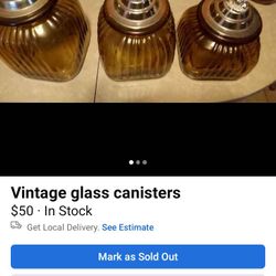 Vintage Glass Canisters