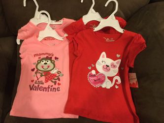 2t 3t 4t Valentines Day girls shirts $10 each
