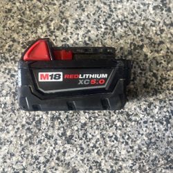 Milwaukee Battery M18 Red Lithium  5.0