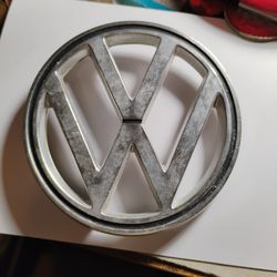 Old Aluminum VW Emblem For Sale