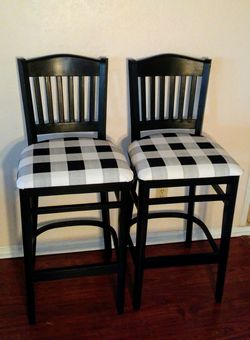 Buffalo check outlet bar stools