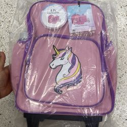Brand New Unicorn 4-Piece Luggage Set