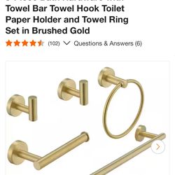 Gold Bathroom Hardware Set