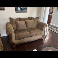 Loveseat plus full-size sofa