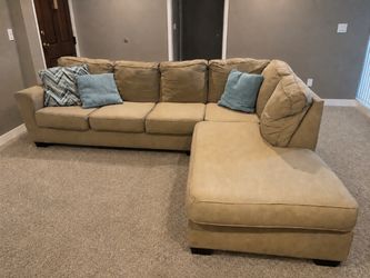 Getting rid free delivery. Fabric sectional sofa