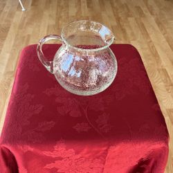 Bubble Glass Pitcher Vase