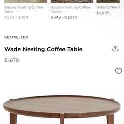 Rejuvenation wade Coffee Table Maple
