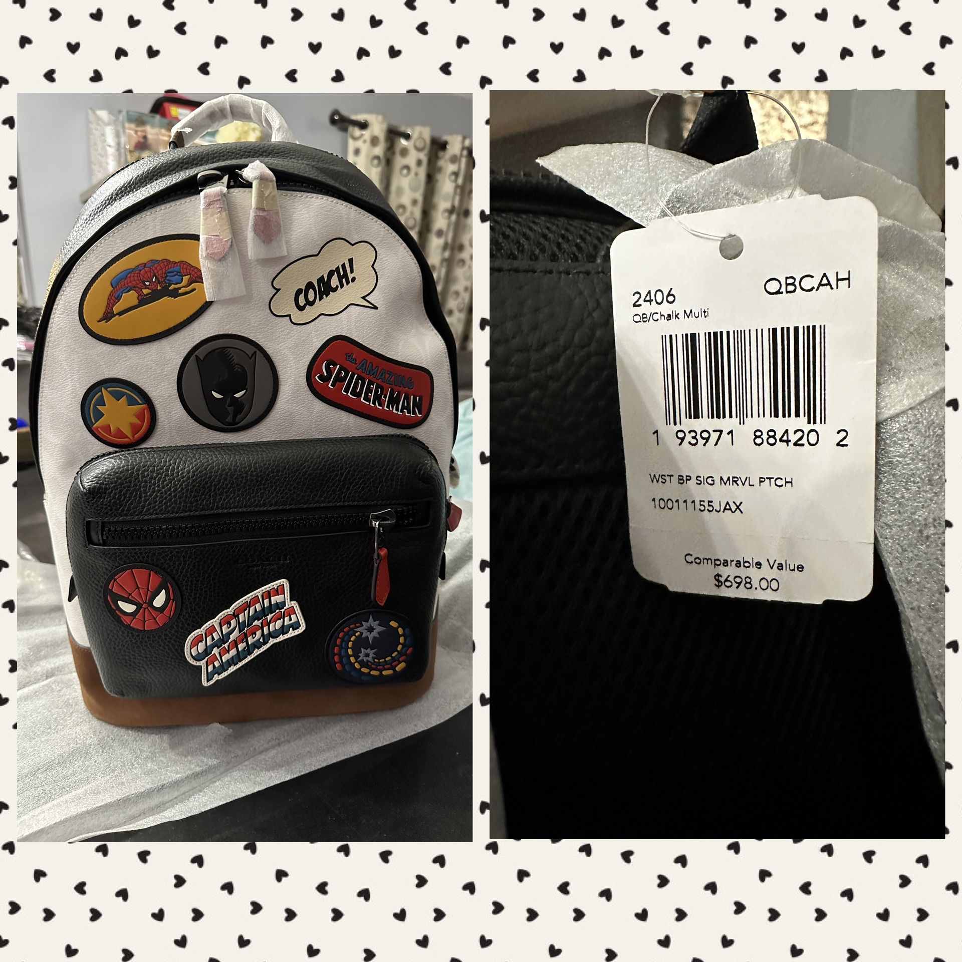 NEW WITH TAGS Designer Limited Edition & Rare Authentic COACH Marvel & Black Panther see description