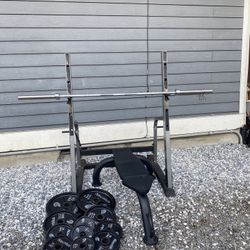 Gym Weights Bar Bench Bar 