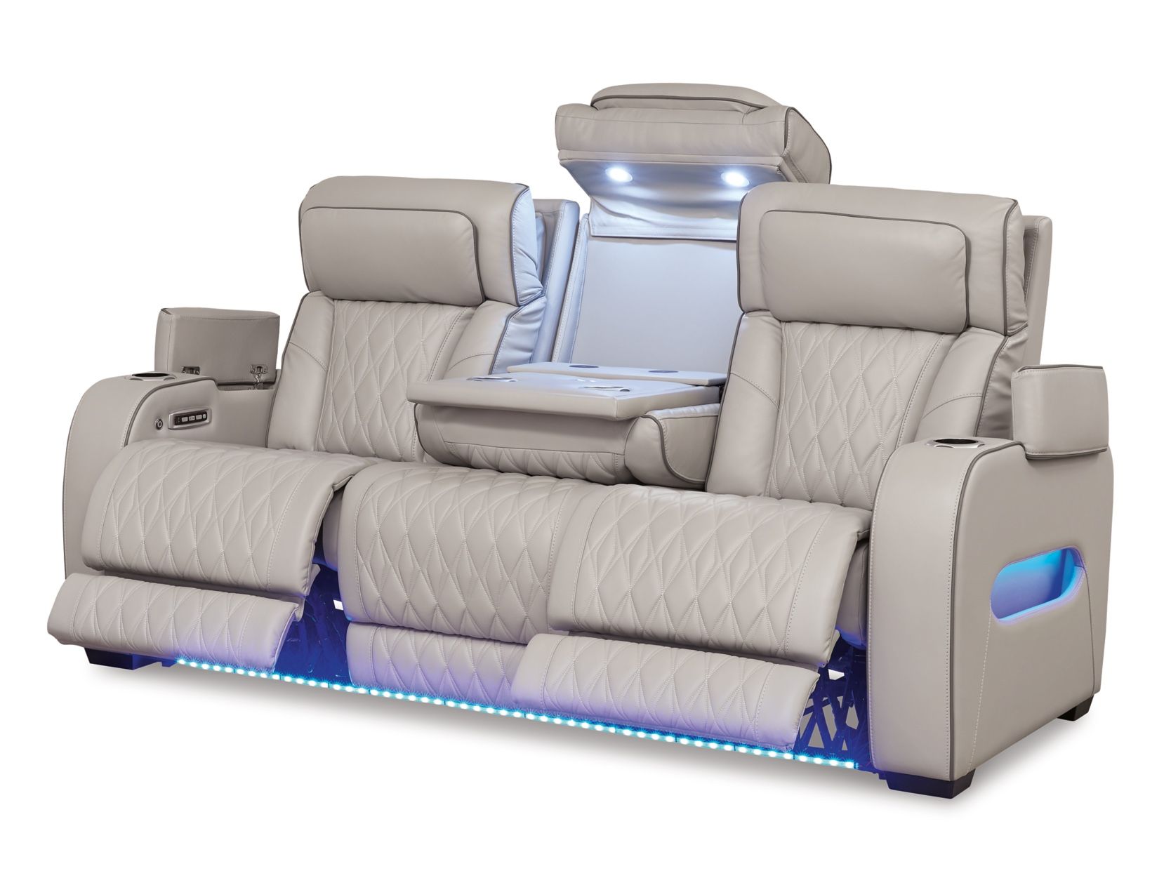 Brand New!! Millennium by Ashley Boyington Dual Power Leather Reclining Sofa