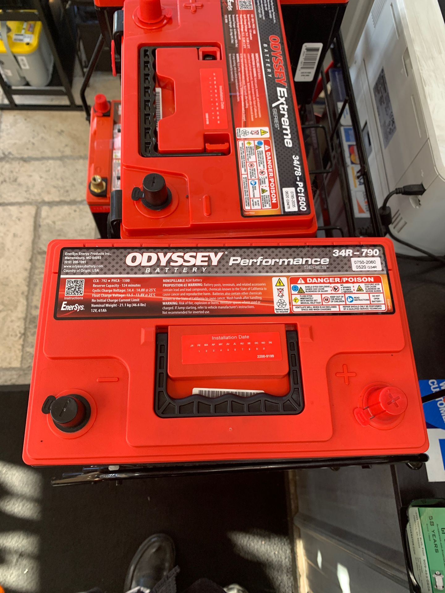 34 R– 790. Odyssey battery performance brand new