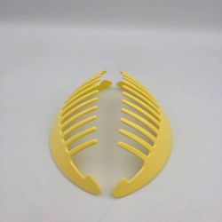 Vintage Goody TZERS Hair Cincher Comb Banana Clip 4.5 inch 1980s Yellow