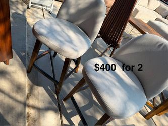 Mid-Century Modern Counter Stools Set of 2