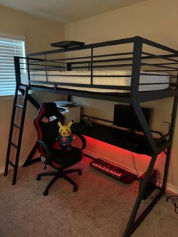 Gaming twin bunk bed