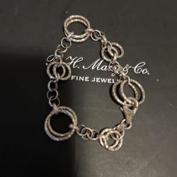 9 25 Silver bracelet 7 Inches