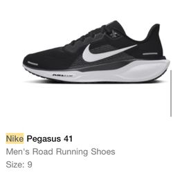Nike Pegasus Black -Men Size 9