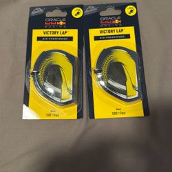 2 - Armor All Podium Series Hanging Car Air Freshener (Victory Lap Scent), Long Lasting Logo Helmet Perfume Combines Rugged Oceanic Cologne with Notes