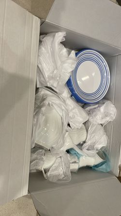 Bargain!! Set of six white porcelain milk/coffee cups