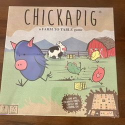 Chickapig  50 Wooden  Pieces Board Game 