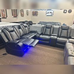 2PC Power recliner sofa and loveseat with Full options