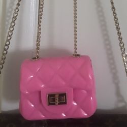 Mini Pink Jelly Purse 