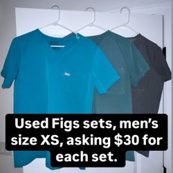 Figs men’s Size Extra Small Scrubs Scrub Set