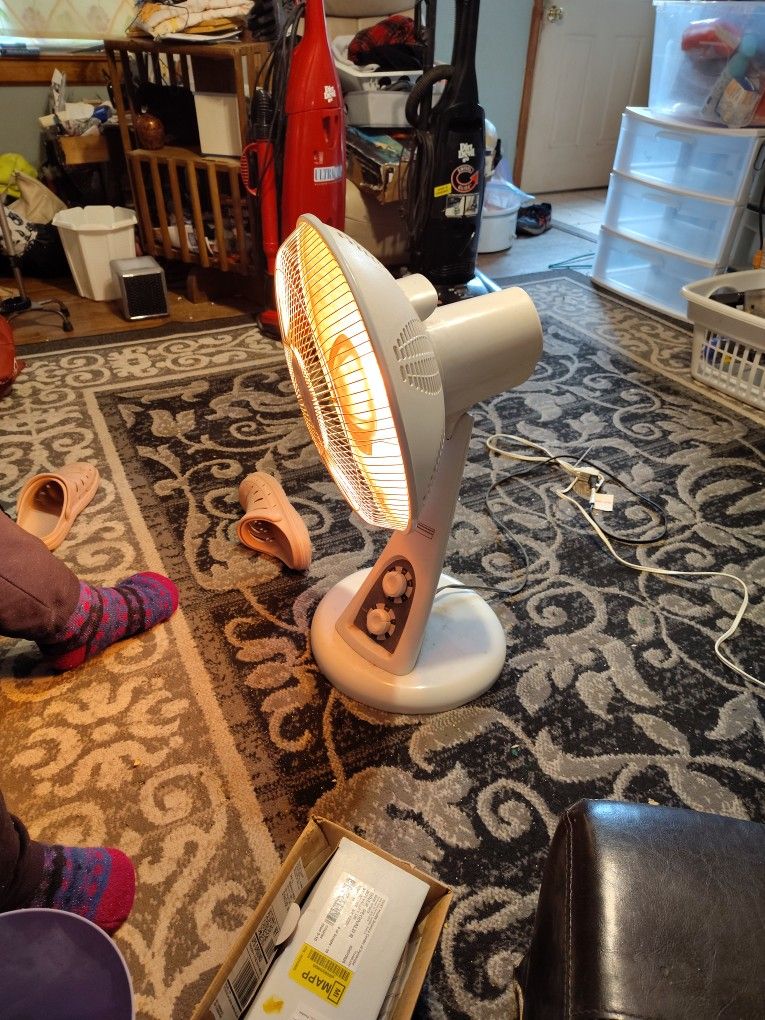 Infrared Swivel.Timed Heat Fan