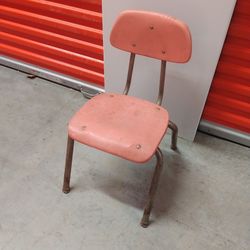 Vintage Child's School Chair From The 1960 Era 