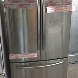 New Open Box Samsung French Style Refrigerator In Stainless Steel 