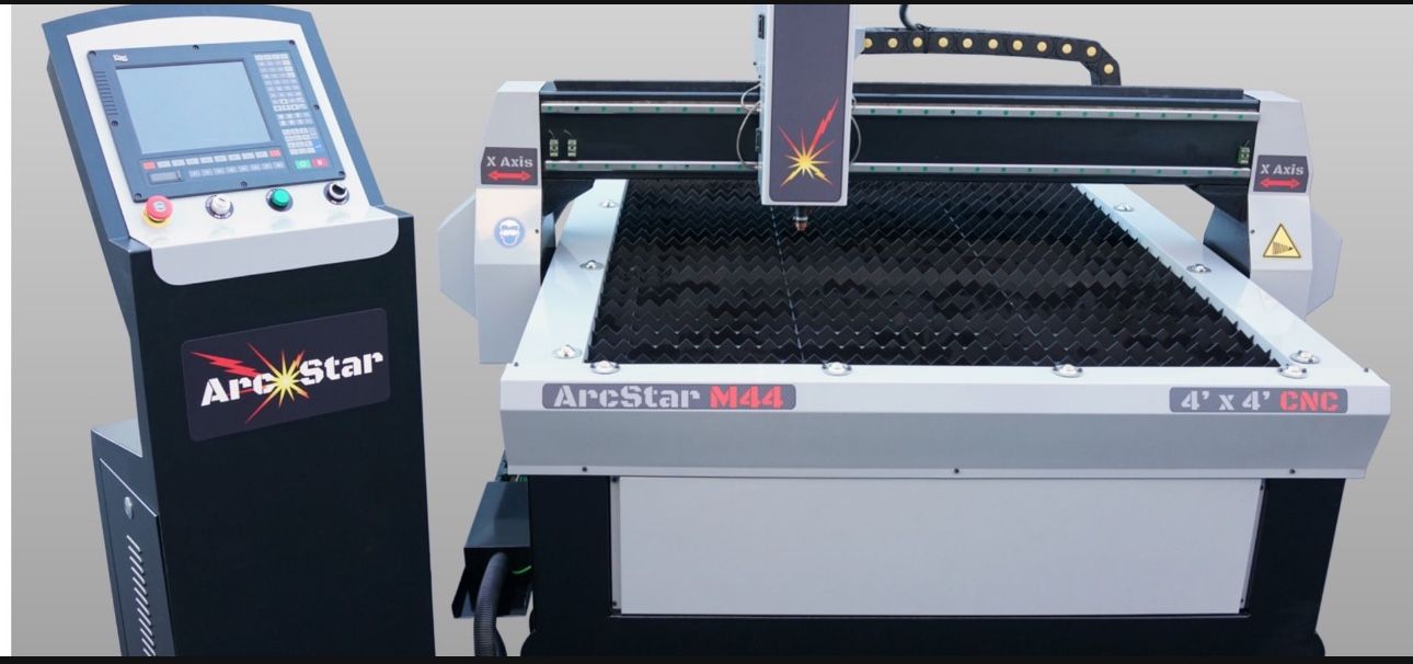 It a 4X8 well made, brand new CNC plasma cutter