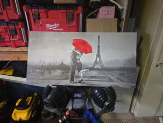 Paris Romance Canvas Wall Art Print