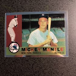 Mickey Mantle Topps 1996 Chrome Refractor Card