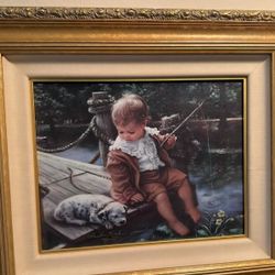 "Gone fishing" painting by Sandra Kuck