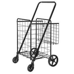 New Black folding Metal Shopping Cart