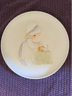 1983 Precious Moments Plate Loving Thy Neighbor Numbered