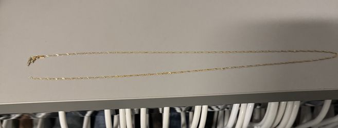 SINGAPORE CLOSED VERMEIL CHAIN 18K Gold Plated Sterling Silver