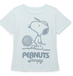 Peanuts Snoopy Girls Short Sleeve Graphic T-Shirt