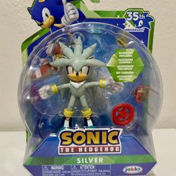 Silver The Hedgehog 4” Figure Sonic jakks Pacific 