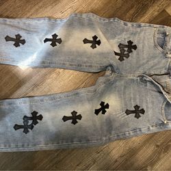 Chrome heart jeans