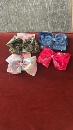 4 Pack Of Jojo Siwa Bows