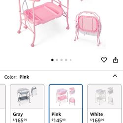 Baby Bath And Diaper Change Pink