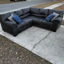 Gray Sectional Sofa Couch