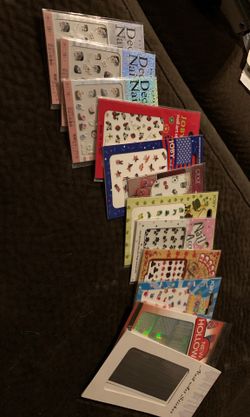 Nail decals and spurs water decals