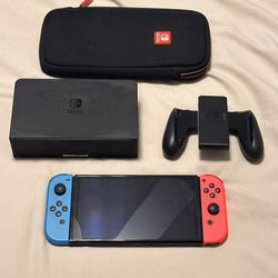 Nintendo Switch OLED with carrying case