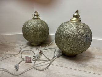 2 Lanterns Light Moroccan Light Boho