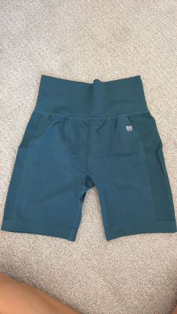 Forever 21 Women's High Waisted Athletic Shorts Teal