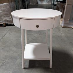 Van Nightstand Matte Alabaster