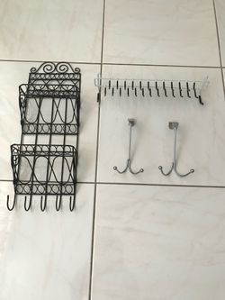 Organizers: Keychain Holder, Belt And Tie Holder, Hooks