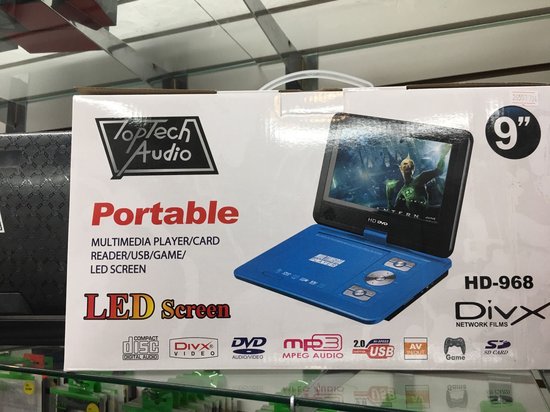 9” DVD player with game