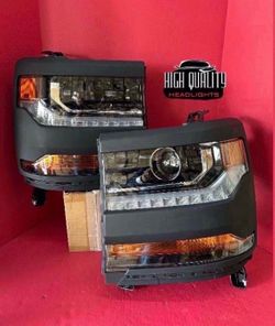 Chevy Silverado 2016. 2018 Headlights.